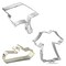 CookieCutter.com Graduation Cookie Cutter 3 Piece Set, 4 - 4.5 in, Cap, Tin Plate Steel, USA
